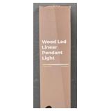 Wood LED Linear Pendant Light #2