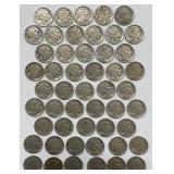 (50) Various Buffalo Nickels