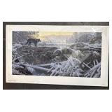 Stephen Lyman Print - 'The Crossing Wolfï¿½