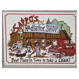 Saddo's Radiator Shop Metal Sign