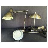 (3) Vintage Desk Lamps