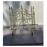 Beautiful DOUBLE POSTED Queen Brass Bed w/Frame