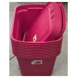 (10) Sterilite 18gal Totes w/ Lids
