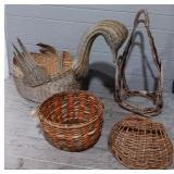 Variety of Vintage Baskets