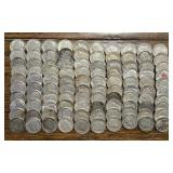 (100) U.S. 90% Silver Roosevelt Dimes