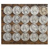 (20) U.S. 90% Silver Quarters #2