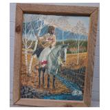 Signed Canvas Painting In Frame