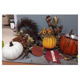 Variety of Fall Yard Decor