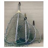 (3) Various Sized Fishing Nets