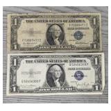 (2) 1935-D Silver $1 Bank Notes