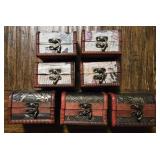 (7) Mini Wood Jewelry Boxes