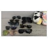 (9) Name Brand Sunglasses w/ (3) Kids Cases