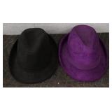 (2) Trilby Fedora Hats