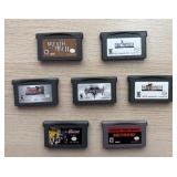 (7) Nintendo Game Boy Advance cartridges