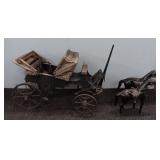 Old Doctors Buggy With 2 Horses
