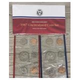 (2) 1987 Uncirculated Coin Sets
