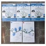 (5) Sealed Boxes LED C9 Holiday Lights
