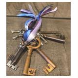 Variety of Vintage Skeleton Keys