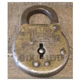 Old Miller Paddle Lock No Key