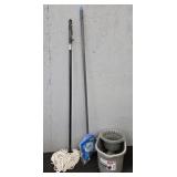 Mop Bucket w/ Mop & Broom