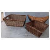 (3) Vintage Baskets