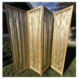 4-Panel Vintage Folding Screen