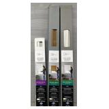 (3) Sets 1' Room Darkening Cordless Vinyl Blinds