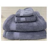 Purely Indulgent 100% Cotton 4pc Bath Towel Set
