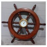 Vintage Ship Wheel Wall Clock