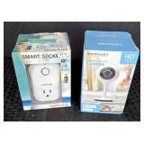 (2) Smart WiFi Camera & Smart Socket