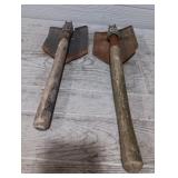 (2) Military Camp Shovels