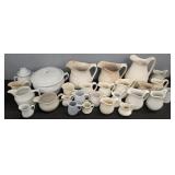 Assortment of White & Cream Dishes