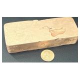 Large Hand Poured Copper Ingot - 22.3 oz