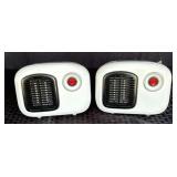 (2) Soleil Personal Ceramic Mini Heaters