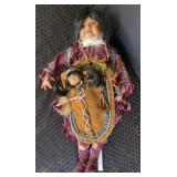 Vintage Duck House Native American porcelain dolls