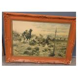 Western Painting In Frame