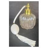 Vintage Style Pink Glass Perfume Atomizer