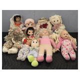 Assortment of Vintage Dolls