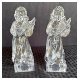 Vintage German Heavy Glass Angels