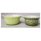 Vintage Crazy Daisy Pyrex Dish Set w/ Lids
