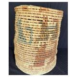 Southwestern Native American Coiled Woven Basket