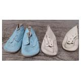 (2) Pairs of 1960s Baby Shoes