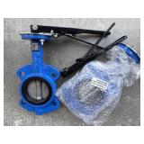 (2) New Titan Flow BF75-CI Butterfly Valves