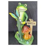 Solar Light Frog & Mushroom  Garden Statue