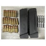 (2) Glock Mags & (31) Rounds Mixed Ammo