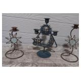 (3) Candle Holders