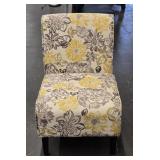 Lily Pattern Upholstered Chair