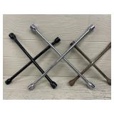 (3) 4-Way Lug Wrenches