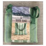 100% Cotton 2n1 Beach Towel & Tote Bag