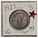 1927-S Standing Liberty Quarter